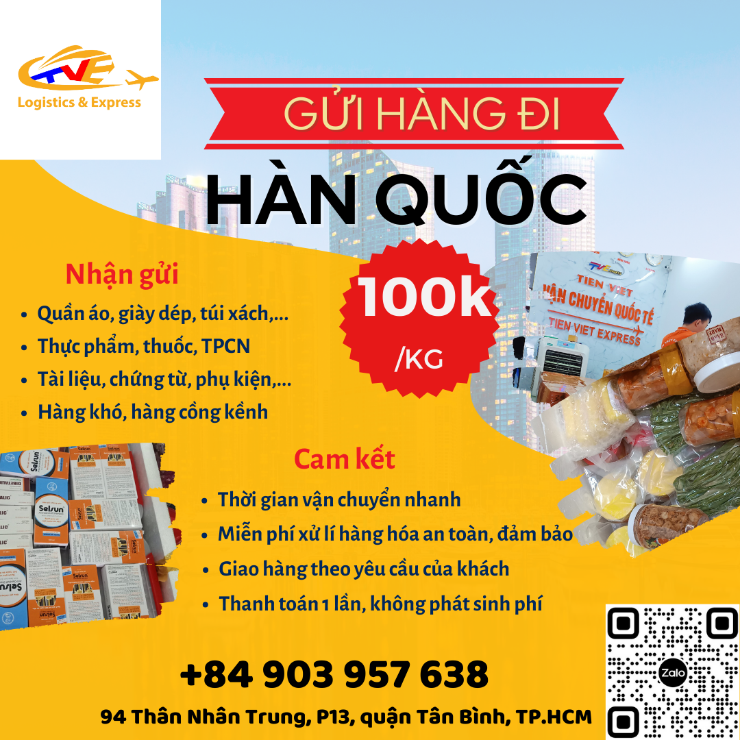 Gửi hàng đi Hàn Quốc